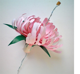 Paper flowers for wedding or display