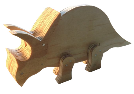 wooden moveable dinosaurs 