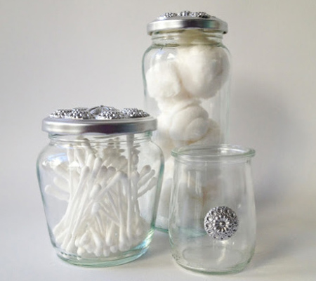 Dress up glass containers and jars 