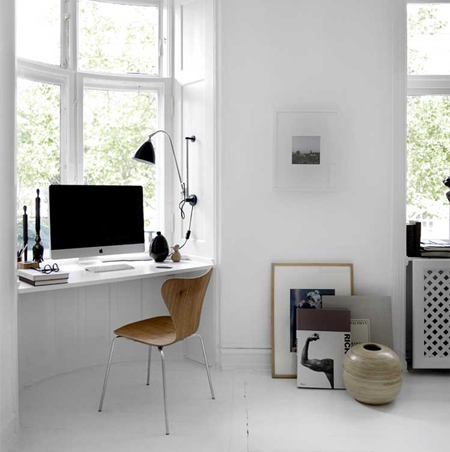 DIY modern furniture for home office scandi scandinavian style small space