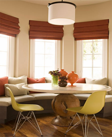 Dining room or kitchen banquettes casual relaxed
