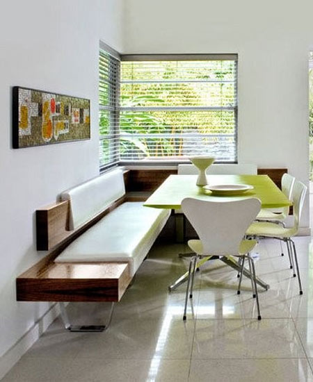 Dining room or kitchen banquettes retro contemporary