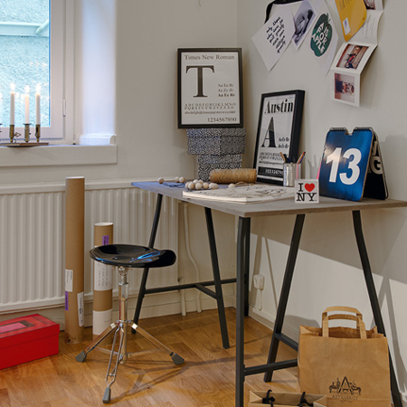 Easy DIY tables with trestle legs home office desk