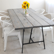 Easy DIY tables with trestle legs 