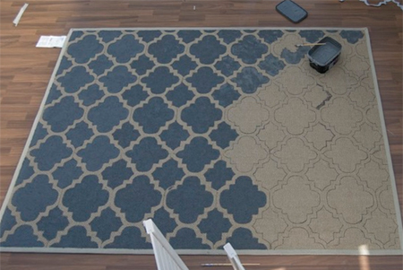 Paint a rug with your own custom design