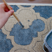 Paint a custom area rug
