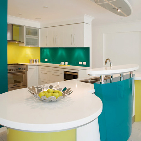 Decorate with turquoise and yellow