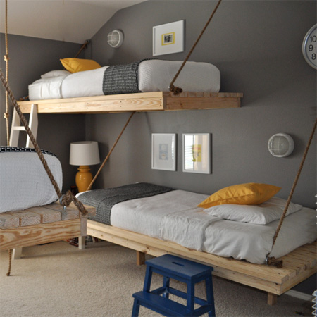loft bed hanging bunk bed suspended bed hanging bed