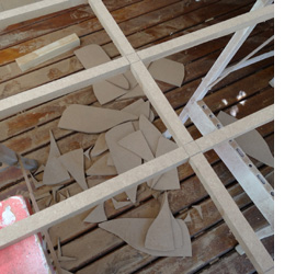 DIY arched window mirror