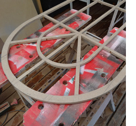 DIY arched window mirror