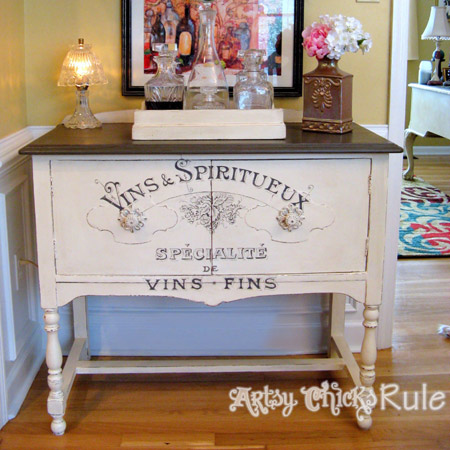 How to paint and distress old furniture