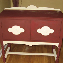 How to paint and distress old furniture