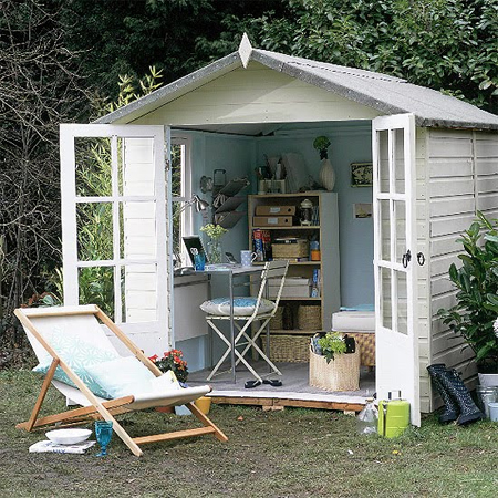 HOME DZINE Garden | A garden shed, hut or wendy house as a ...