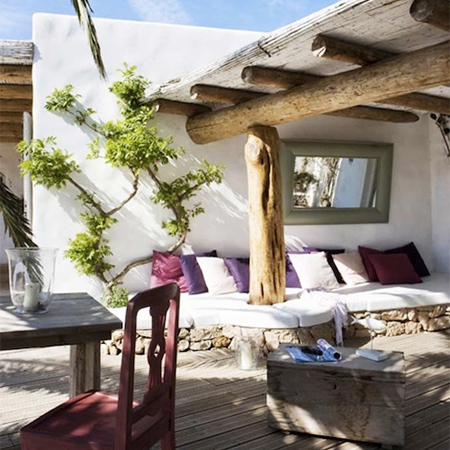 Consuelo Castiglioni - founder of Marni, this house is located on the Spanish island of formentera