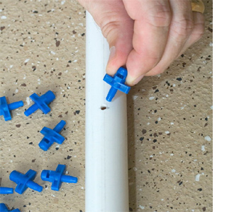 Kids water spray with PVC pipe 