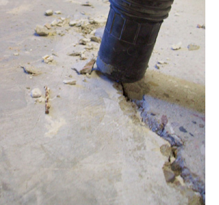 Fixing and repairing cracks in concrete 