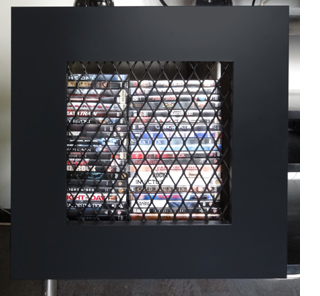 Build a flat-screen TV unit or cabinet steel mesh doors
