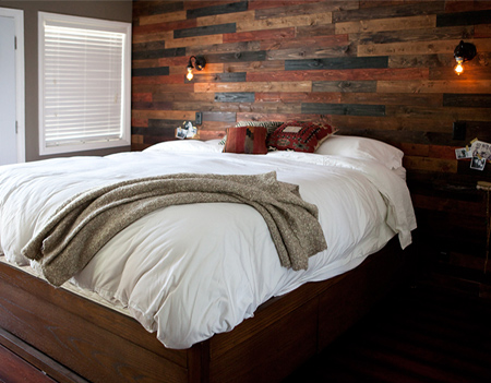 Wood panelling timber walls clad planks