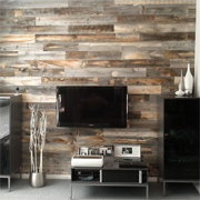 Wood cladding for interior walls