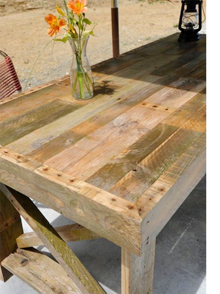 HOME DZINE Home DIY | Garden table from reclaimed timber pallets