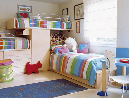 Decorating ideas for shared bedrooms 3 children