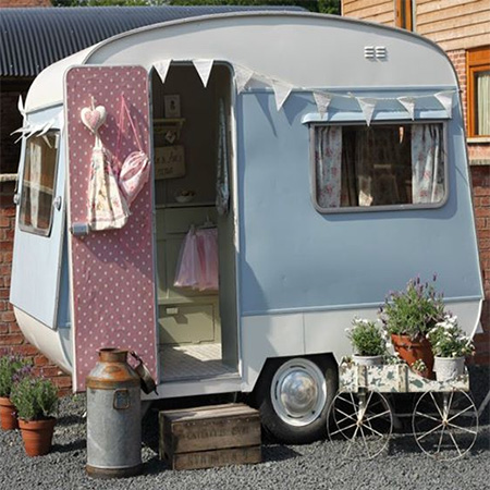 small caravan wendy house playroom
