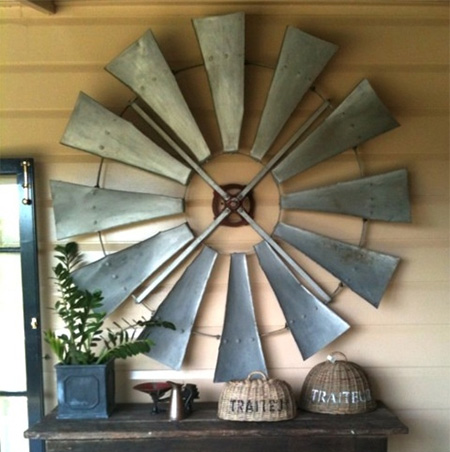 windmill blades wall display home decor