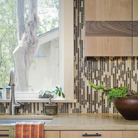 Mosaic tiles for kitchen backsplash at builders warehouse
