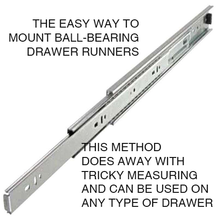 how to measure and mount ball bearing drawer sliders or runners