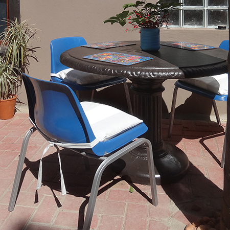 rustoleum 2x satin dark walnut or universal gloss cobalt blue plastic steel patio furniture
