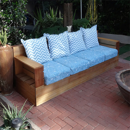 Make your own cushions for outdoor furniture