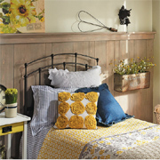 Add rustic charm to a guest bedroom