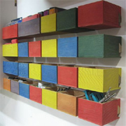 DIY workshop storage cubes