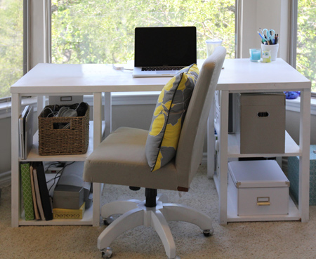 DIY easy home office or child's desk