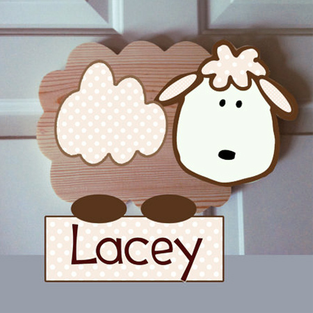 Decorate a gender-neutral nursery with a lamb or sheep theme room decor