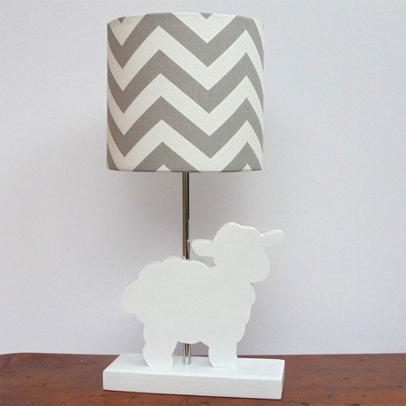 Decorate a gender-neutral nursery with a lamb or sheep theme cute lamb lamp