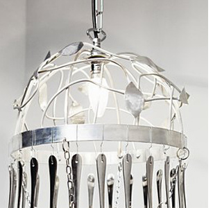 vintage secondhand cutlery chandelier dremel tools