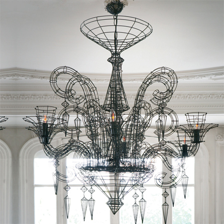 Crafty ideas to use wire for home decor projects wire pendant light chandelier