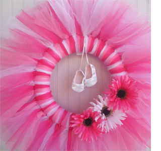 Tutu-licious bedrooms for little girls tulle ideas bedroom nursery wreath