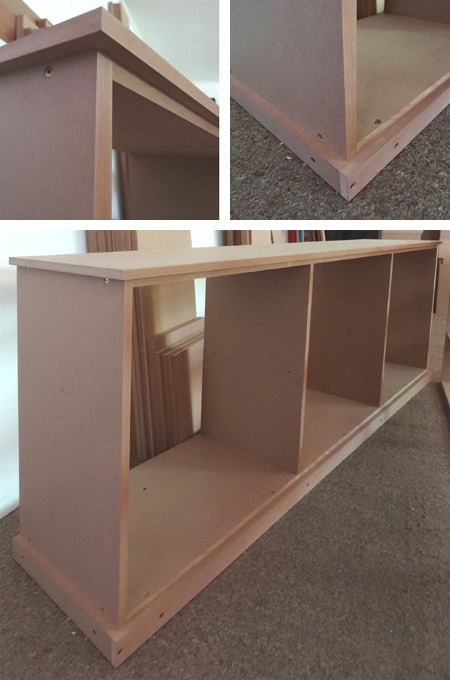 DIY library bookcase with ladder