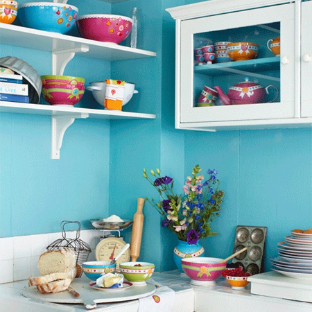 Colourful ideas for a casual eat-in kitchen 