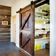 DIY barn-style sliding door