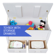 Storage chest or toybox for nursery or bedroom