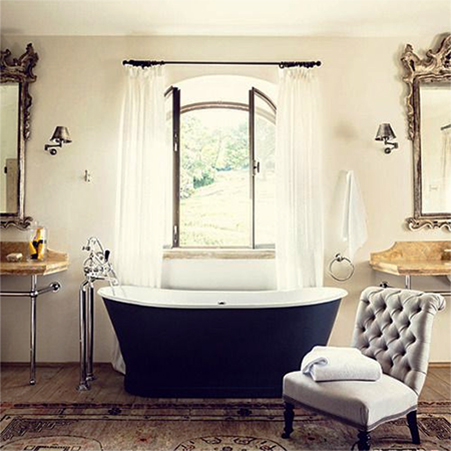 add romance to interior design living spaces vintage bathroom