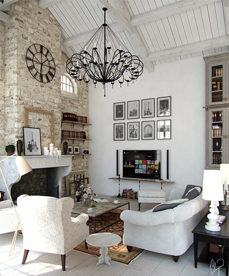 combine traditional and modern decor for eclectic design that incorporates both styles