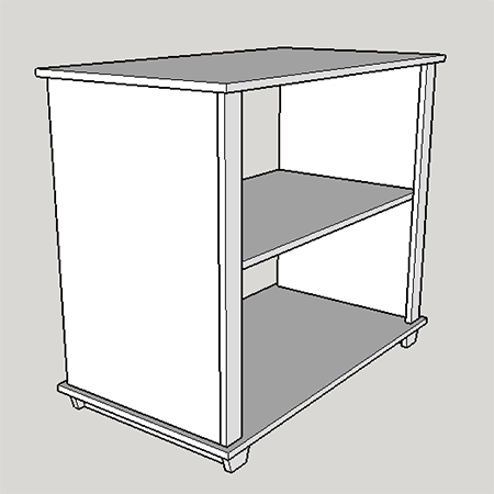 shaker home office attach top of base cabinet