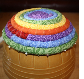 Make a colourful rope rag bowl 