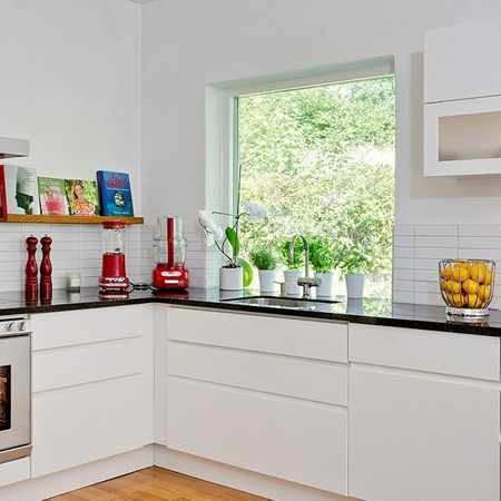 decorating with white living spaces interiors kitchen with colourful accessories