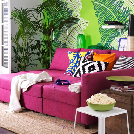 add instant colour to your home interior