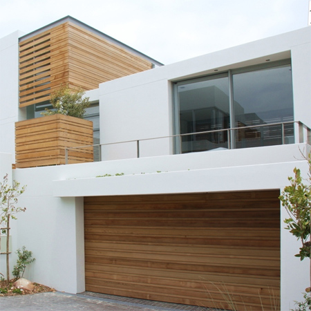 bamboo exterior and interior cladding and bamboo garage doors